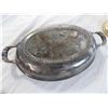 Image 4 : Silverware - 1881 Rogers Gravy Bowl + Dish, candle sticks, serving dish