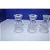 Image 2 : Swan Glass Candle Holders (5)