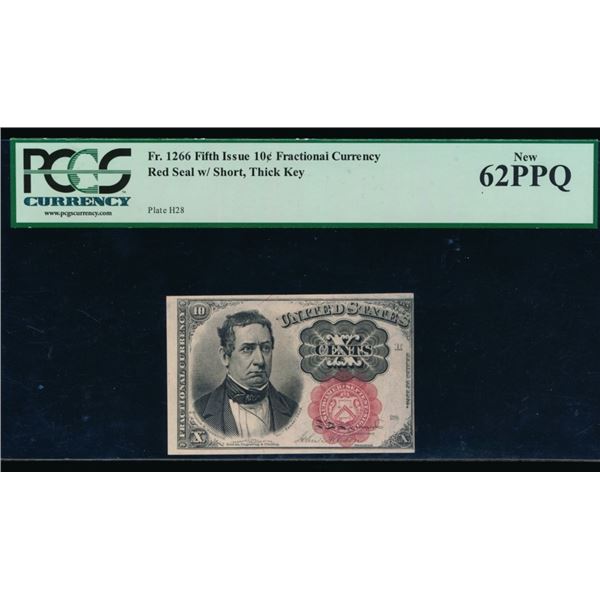 10 Cent Fifth Issue Fractional PCGS 62PPQ