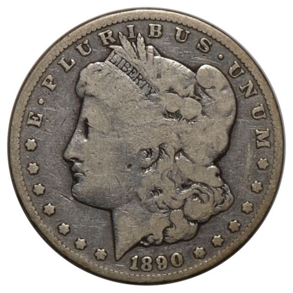 1890-CC $1 Morgan Silver Dollar