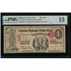 Image 1 : 1865 $1 Mohawk NY National PMG 15