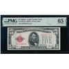 Image 1 : 1928A $5 Legal Tender Note PMG 65EPQ