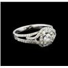 Image 1 : 14KT White Gold 1.17 ctw Diamond Ring