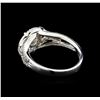 Image 3 : 14KT White Gold 1.17 ctw Diamond Ring