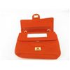 Image 2 : Chanel Orange Jersey Reissue Double Flap Medium Shoulder Bag