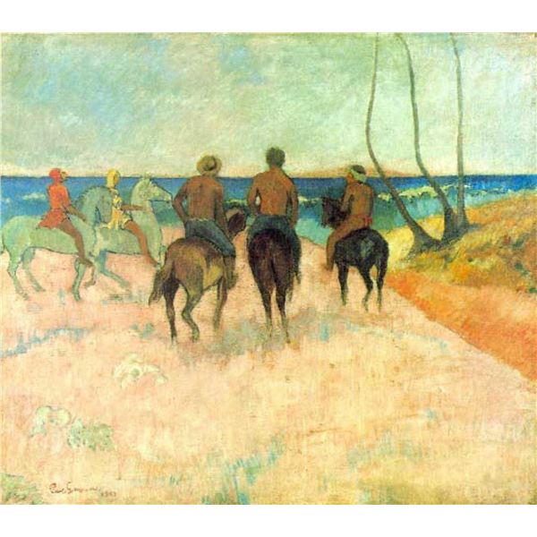 Paul Gauguin - Riding on the Beach #2