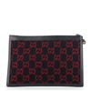 Image 2 : Gucci Blue Red GG Wool Wristlet Pouch