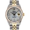 Image 3 : Rolex Mens 2 Tone MOP Princess Cut Diamond Datejust Wristwatch