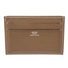Image 1 : Hermes Brown Leather Citizen Cardholder Wallet