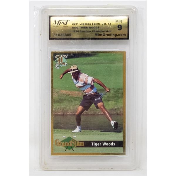 2001 LEGENDS SPORTS VOLUME 13 TIGER WOODS MINT 9