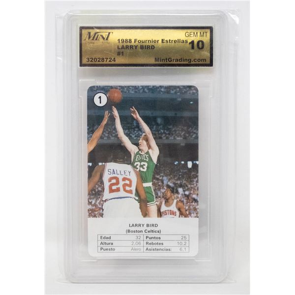 1988 ESTRELLAS 1 LARRY BIRD MINT 10