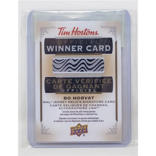 2021-2022 UD TIM HORTONS JERSEY RELICS SIGNATURE