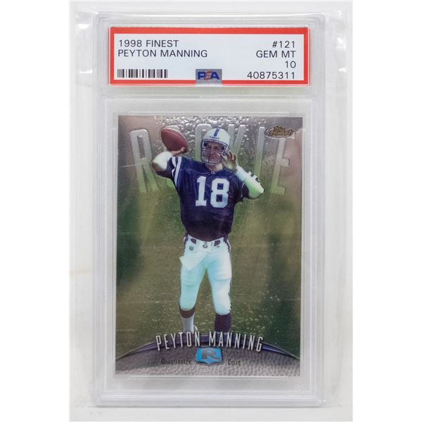 1998 FINEST 121 PEYTON MANNING ROOKIE PSA 10