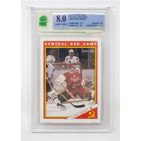 1991-1992 OPC CENTRAL RED ARMY 29R MNT 8