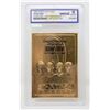 Image 1 : WCG GRADED 10 MINT 23KT GOLD STAR TREK 4 CAPTAINS