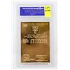 Image 2 : WCG GRADED 10 MINT 23KT GOLD MICHAEL JORDAN "1986