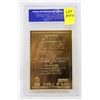 Image 2 : WCG GRADED 10 MINT 23KT GOLD STAR WARS A NEW HOPE