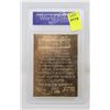 Image 2 : WCG GRADED 10 MINT 23KT GOLD STAR WARS SHADOWS OF