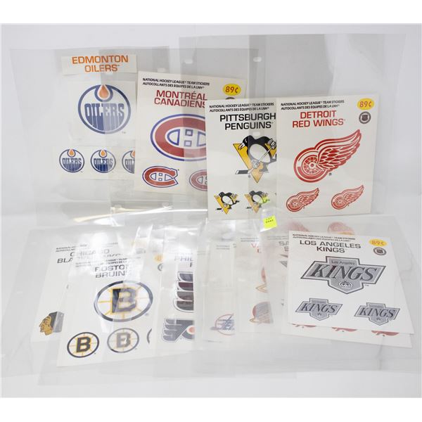 COLLECTION OF VINTAGE NHL STICKERS & OTHER