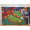 Image 8 : Qty 10 Unframed Artwork Billiard Pool Themed 36"x24"