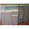 Image 25 : Qty 7 Unframed Artwork Pastel Blue Sky & Ladies Themed, Misc Size