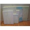 Image 2 : Qty 7 Unframed Artwork Pastel Blue Sky & Ladies Themed, Misc Size