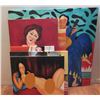 Image 2 : Qty 6 Unframed Artwork Musicians & Nude Ladies Themed Misc Size
