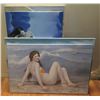 Image 2 : Qty 9 Unframed Artwork Mermaids & Ladies Themed, Misc Size