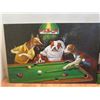 Image 2 : Qty 2 Unframed Artwork Dogs Playing Billiards Pool Themed Misc Size