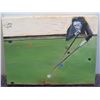 Image 2 : Unframed Artwork Billiard Pool "Selby's Bridge" Signed Jon C. Otto 2010 w/ COA