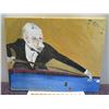 Image 2 : Unframed Artwork Billiard Pool "Walie the Great" Signed Jon C. Otto 2010 w/ COA