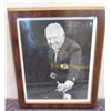 Image 1 : Framed Photo Billiard Pool Themed Willie Mosconi Signed 12"x9"