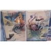 Image 3 : Qty 18 Unframed Metal Painted Artwork Mermaids & Fairies Themed, 12"x8"