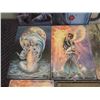 Image 7 : Qty 18 Unframed Metal Painted Artwork Mermaids & Fairies Themed, 12"x8"