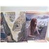Image 4 : Qty 18 Unframed Metal Painted Artwork Mermaids & Fairies Themed, 12"x8"