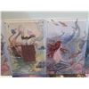 Image 3 : Qty 18 Unframed Metal Painted Artwork Mermaids & Fairies Themed, 12"x8"