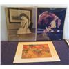 Image 1 : Qty 3 Unframed Photos: Signed Billiards Player, B&W & Cartoon 20"x16"