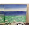 Image 2 : Qty 3 Unframed Ocean Scene Artwork 20"x20"
