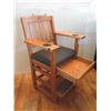 Image 13 : Brunswick Wooden Pool Armchair w/ Drawer, Footrest & Drink Holder 29"x21"x46"H