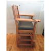 Image 6 : Brunswick Wooden Pool Armchair w/ Drawer, Footrest & Drink Holder 29"x21"x46"H