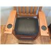 Image 3 : Brunswick Wooden Pool Armchair w/ Drawer, Footrest & Drink Holder 29"x21"x46"H