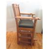 Image 9 : Brunswick Wooden Pool Armchair w/ Drawer, Footrest & Drink Holder 29"x21"x46"H