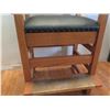 Image 6 : Brunswick Wooden Pool Armchair w/ Drawer, Footrest & Drink Holder 29"x21"x46"H