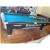 Image 2 : Brunswick Tournament Pool Billiards Table w/ Rack, Balls, Brush, 113"x64"x33"H (pick up Diamond Head