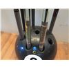 Image 3 : Large 8-Ball Cue Stick Holder w/ 4+ Cue Sticks  60"H