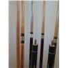 Image 7 : Large 8-Ball Cue Stick Holder w/ 4+ Cue Sticks  60"H