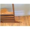 Image 13 : Wooden Pool Cue & Accessories Standing Rack