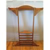 Image 9 : Wooden Pool Cue & Accessories Standing Rack
