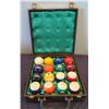 Image 1 : Qty 16 Cue Balls in Wooden Lined Case