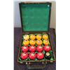 Image 1 : Qty 16 Disney Themed Cue Balls in Wooden Lined Case